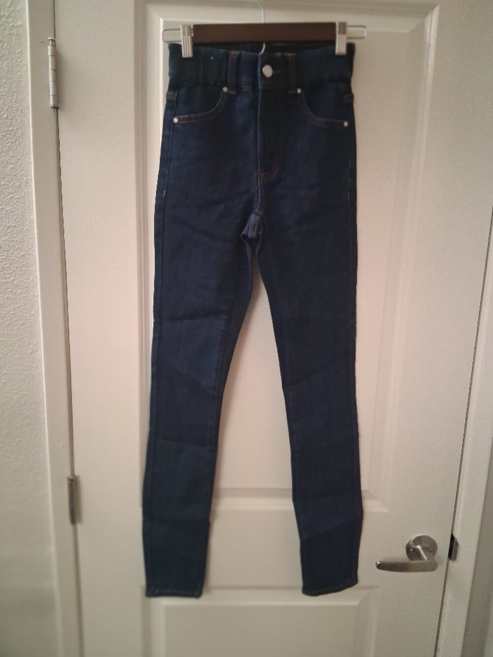 Universal Standard Women's Dark Indigo High Waist Skinny Riviera Jeans Sz 00